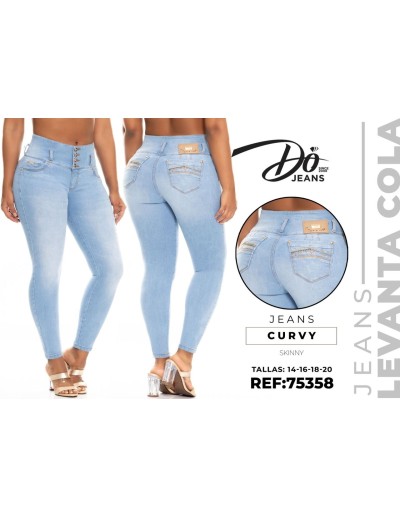 pantalon colombiano do jeans azul pd75358